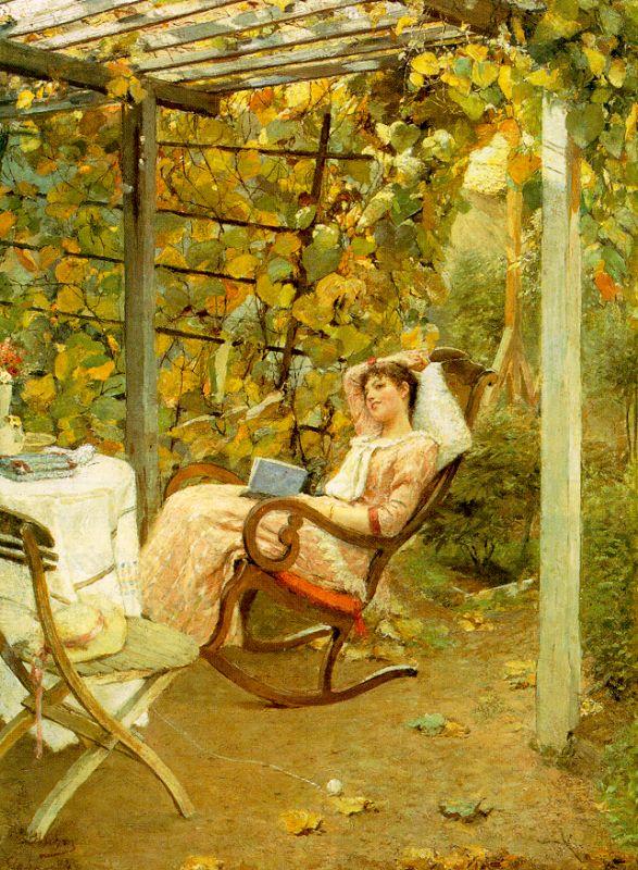 In the Pergola, Oscar Bluhm